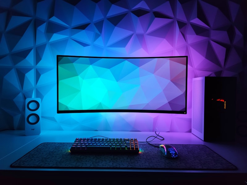 Rows of gaming PCs